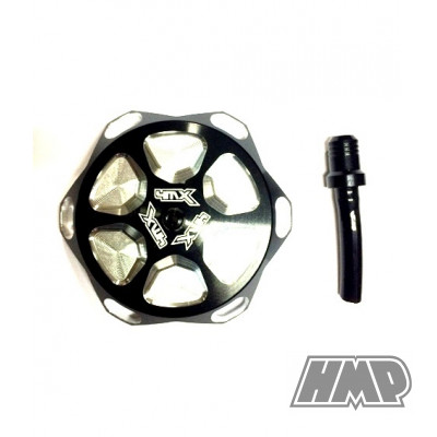 Tampão Depósito Gasolina + Respiro - YAMAHA YZ 85 / 125 / 250 / YZF 250 / 450 / WRF 250 / WRF 450 / KAWASAKI KX 85 / 100 / 250 / KXF 250 / 450 / KLX 100 / 450 / preto - 4MX